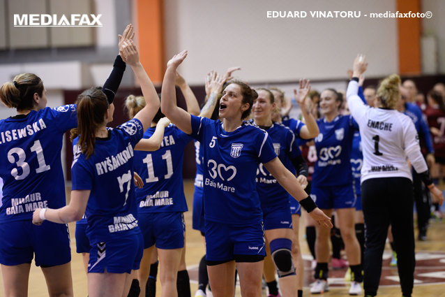 Minaur Baia Mare a câştigat cu emoţii împotriva norvegiencelor de la Storhamar HE, în EHF