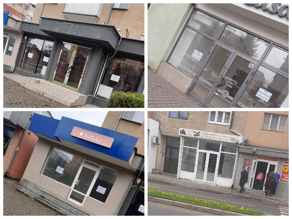 Pandemia falimenteaza micile afaceri. Zeci de spatii comerciale, scoase la inchiriat dupa ce au fost parasite de antreprenori