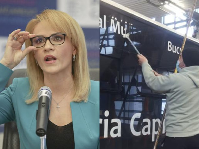 Reacţia Gabrielei Firea după ce Nicuşor Dan a început decolantarea autobuzelor STB