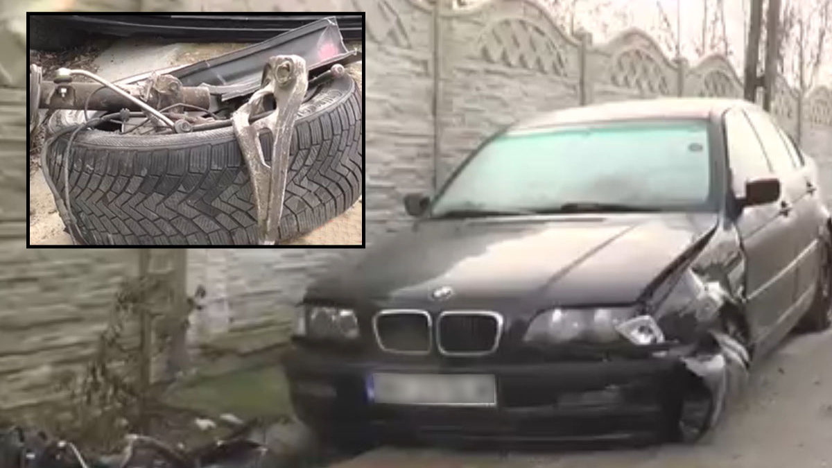 Un şofer şi-a abandonat iubita bolnavă de COVID în maşină, după ce a făcut accident şi a intrat într-un stâlp