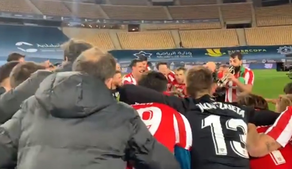 VIDEO Un fotbalist basc a cantat la trompeta dupa golul marcat impotriva Barcelonei. Bilbao a castigat dramatic Supercupa Spaniei