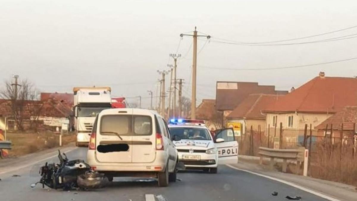 Accident în lanţ pe DN 1! Sensul de mers Sibiu – Braşov a fost blocat