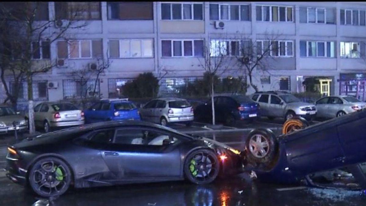 Accidente spectaculoase cu maşini de lux în Capitală: ”Nu mai ştiu ce s-a întâmplat, efectiv a zburat pe lângă mine!”