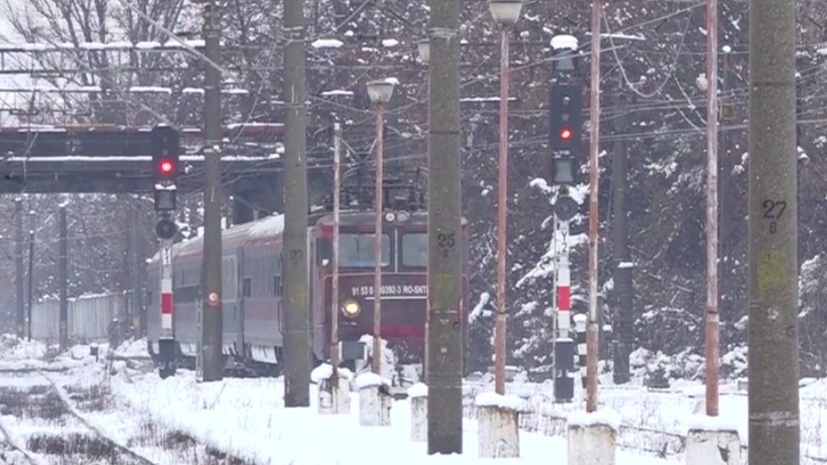 Mersul trenurilor, grav afectat de valul de ger siberian: Întârzieri la trenuri chiar și de 85 de minute