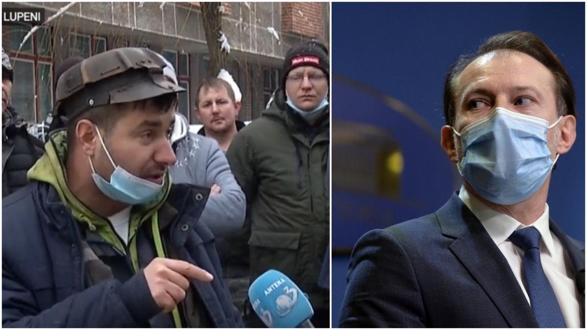 Situaţia de la protestul minerilor din Lupeni se complică! Ortacii cer prezenţa lui Florin Cîţu: ”Avem nevoie de primul-ministru în subteran!”