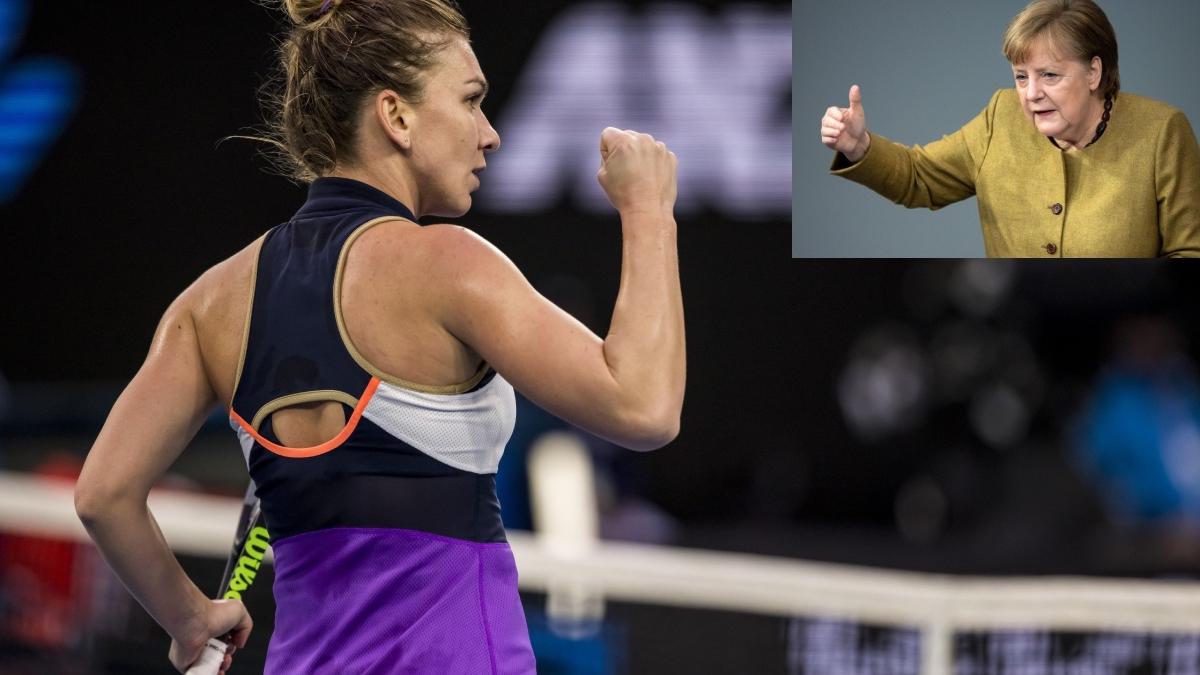 Anghela Merkel se interesa despre Simona Halep pe holurile Parlamentului European: „Era preferata ei”
