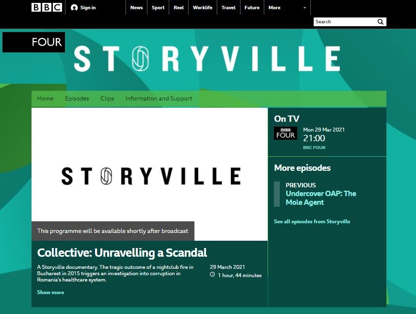 BBC Four Va Difuza Documentarul „Colectiv” Pe 29 Martie
