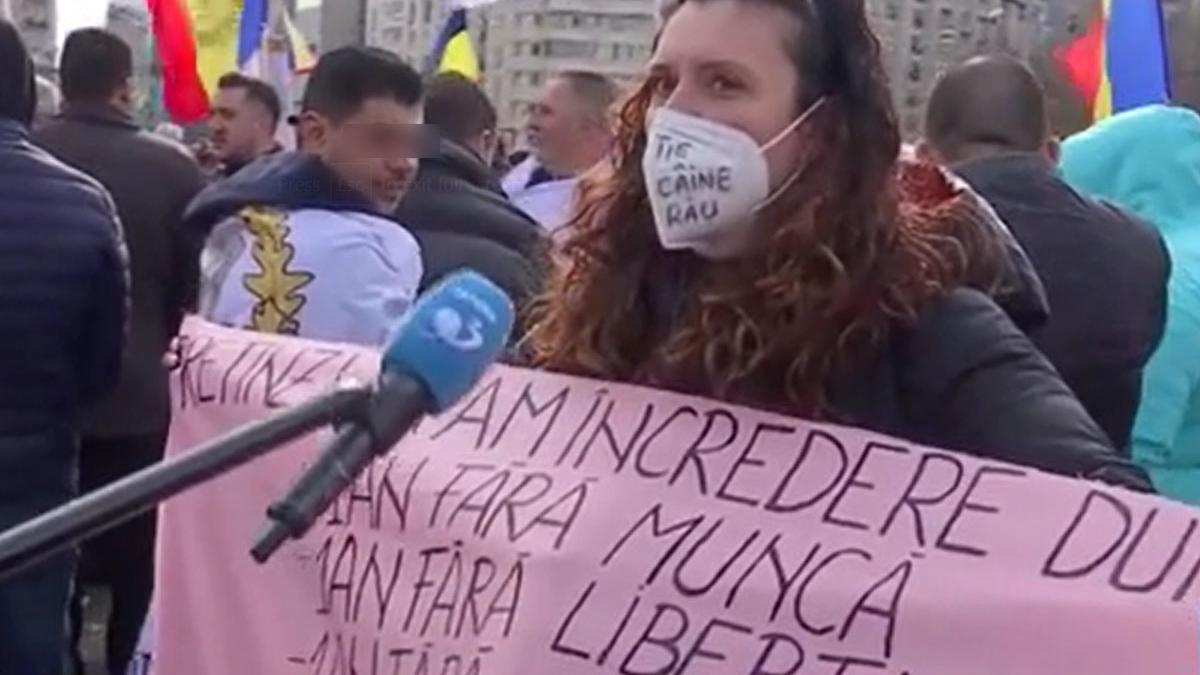 Miting anti-restricții în ziua cu cele mai multe cazuri în secțiile de la ATI. Protestatarii vor să ajungă la Cotroceni | VIDEO