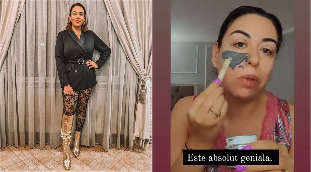 Oana Roman, dependentă de măștile de față. S-a filmat în momentul ritualului de frumusețe: “O să vedeți cea mai tare fază din lume”
