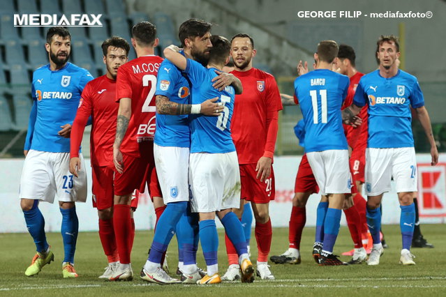 Universitatea Craiova este prima semifinalistă a Cupei României la fotbal