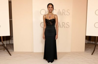 Zoe Saldaña, o apariție de neuitat la Oscar 2026 – Saint Laurent a electrizat online-ul