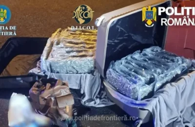 Italian arestat la Arad – 31 kg canabis, descoperire soc în autocar