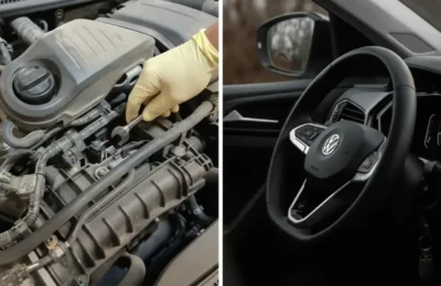 VW – A plătit 946$, martorul motor NU s-a stins. Ce-a găsit al doilea mecanic?
