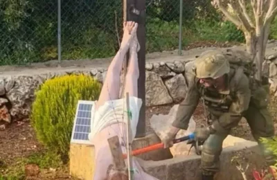 Soldat israelian, 30 zile detentie – A distrus statuie cu Iisus